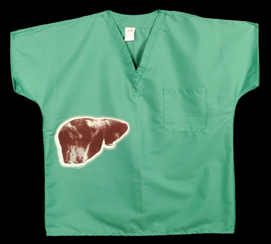 Silk Screen on Surgical Scrub Shirt